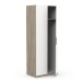 Drehtürenschrank >GHOST< in Matt weiß - 79,4x203x51,1cm (BxHxT)