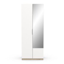 Drehtürenschrank >GHOST< in Matt weiß - 79,4x203x51,1cm (BxHxT)
