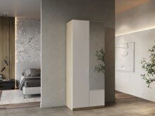 Drehtürenschrank >GHOST< in Matt weiß -...