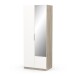 Drehtürenschrank >GHOST< in Matt weiß - 79,4x203x51,1cm (BxHxT)