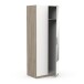 Drehtürenschrank >GHOST< in Matt weiß - 79,4x203x51,1cm (BxHxT)