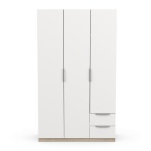 Drehtürenschrank >GHOST< in Matt weiß - 119,4x203x51,1cm (BxHxT)