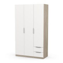 Drehtürenschrank >GHOST< in Matt weiß - 119,4x203x51,1cm (BxHxT)