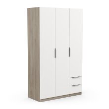 Drehtürenschrank >GHOST< in Matt weiß - 119,4x203x51,1cm (BxHxT)