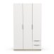 Drehtürenschrank >GHOST< in Matt weiß - 119,4x203x51,1cm (BxHxT)
