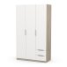 Drehtürenschrank >GHOST< in Matt weiß - 119,4x203x51,1cm (BxHxT)