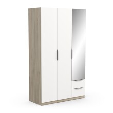 Drehtürenschrank >GHOST< in Matt weiß - 119,4x203x51,1cm (BxHxT)