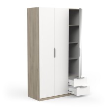 Drehtürenschrank >GHOST< in Matt weiß - 119,4x203x51,1cm (BxHxT)
