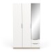 Drehtürenschrank >GHOST< in Matt weiß - 119,4x203x51,1cm (BxHxT)
