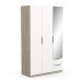 Drehtürenschrank >GHOST< in Matt weiß - 119,4x203x51,1cm (BxHxT)