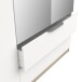 Drehtürenschrank >GHOST< in Matt weiß - 157,3x203x51,1cm (BxHxT)