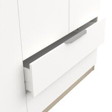 Drehtürenschrank >GHOST< in Matt weiß - 157,3x203x51,1cm (BxHxT)
