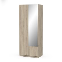 Drehtürenschrank >GHOST< in Kronberg Eiche - 79,4x203x51,1cm (BxHxT)
