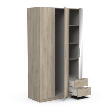 Drehtürenschrank >GHOST< in Kronberg Eiche - 119,4x203x51,1cm (BxHxT)
