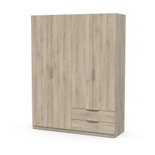 Drehtürenschrank >GHOST< in Kronberg Eiche - 157,3x203x51,1cm (BxHxT)