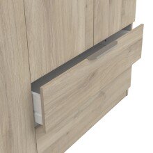 Drehtürenschrank >GHOST< in Kronberg Eiche - 157,3x203x51,1cm (BxHxT)
