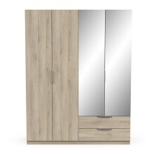 Drehtürenschrank >GHOST< in Kronberg Eiche - 157,3x203x51,1cm (BxHxT)
