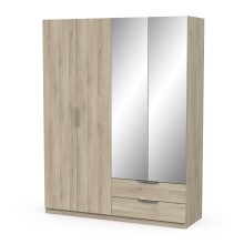 Drehtürenschrank >GHOST< in Kronberg Eiche - 157,3x203x51,1cm (BxHxT)