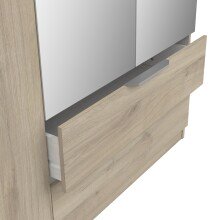 Drehtürenschrank >GHOST< in Kronberg Eiche - 157,3x203x51,1cm (BxHxT)