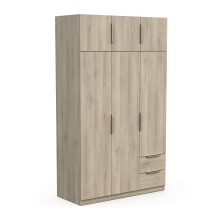 Drehtürenschrank >GHOST< in Kronberg Eiche - 119,4x203x51,1cm (BxHxT)