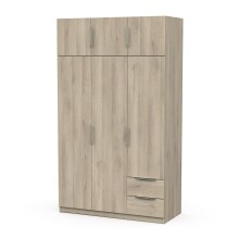 Drehtürenschrank >GHOST< in Kronberg Eiche - 119,4x203x51,1cm (BxHxT)