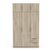 Drehtürenschrank >GHOST< in Kronberg Eiche - 119,4x203x51,1cm (BxHxT)