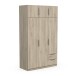 Drehtürenschrank >GHOST< in Kronberg Eiche - 119,4x203x51,1cm (BxHxT)