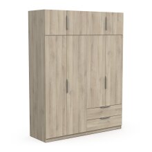 Drehtürenschrank >GHOST< in Kronberg Eiche - 157,3x203x51,1cm (BxHxT)