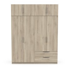 Drehtürenschrank >GHOST< in Kronberg Eiche - 157,3x203x51,1cm (BxHxT)