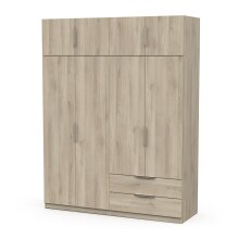 Drehtürenschrank >GHOST< in Kronberg Eiche - 157,3x203x51,1cm (BxHxT)