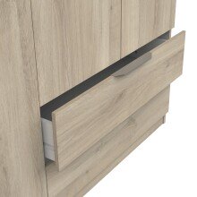 Drehtürenschrank >GHOST< in Kronberg Eiche - 157,3x203x51,1cm (BxHxT)