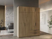 Drehtürenschrank >GHOST< in Kronberg Eiche -...