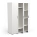 Drehtürenschrank >IZZY< in Matt weiß - 134,6x188,2x51,7cm (BxHxT)