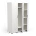 Drehtürenschrank >IZZY< in Matt weiß - 134,6x188,2x51,7cm (BxHxT)