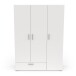 Drehtürenschrank >IZZY< in Matt weiß - 134,6x188,2x51,7cm (BxHxT)