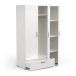 Drehtürenschrank >IZZY< in Matt weiß - 134,6x188,2x51,7cm (BxHxT)