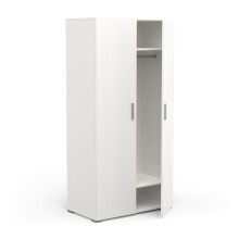 Drehtürenschrank >IZZY< in Matt weiß - 90,3x188,2x51,7cm (BxHxT)