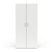 Drehtürenschrank >IZZY< in Matt weiß - 90,3x188,2x51,7cm (BxHxT)