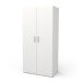 Drehtürenschrank >IZZY< in Matt weiß - 90,3x188,2x51,7cm (BxHxT)