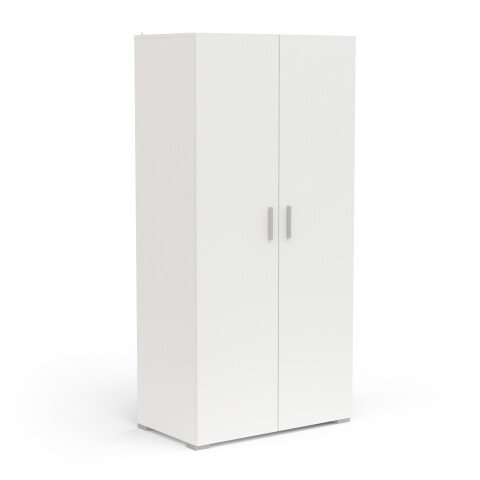 Drehtürenschrank >IZZY< in Matt weiß - 90,3x188,2x51,7cm (BxHxT)