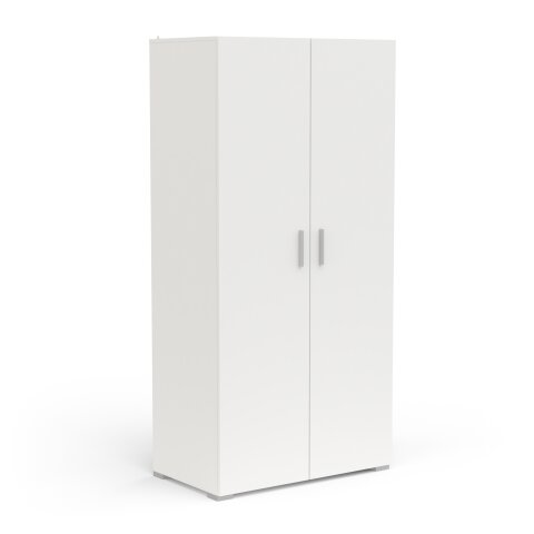 Drehtürenschrank >IZZY< in Matt weiß - 90,3x188,2x51,7cm (BxHxT)