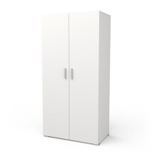 Drehtürenschrank >IZZY< in Matt weiß - 90,3x188,2x51,7cm (BxHxT)
