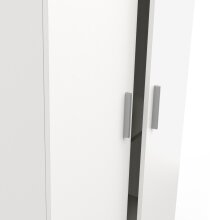 Drehtürenschrank >IZZY< in Matt weiß - 90,3x188,2x51,7cm (BxHxT)