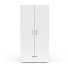 Drehtürenschrank >IZZY< in Matt weiß -...
