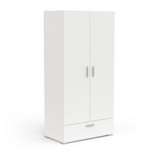 Drehtürenschrank >IZZY< in Matt weiß - 90,3x188,2x51,7cm (BxHxT)