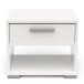 Nachttisch >IZZY< in Matt weiß - 43,2x39,7x36,2cm (BxHxT)