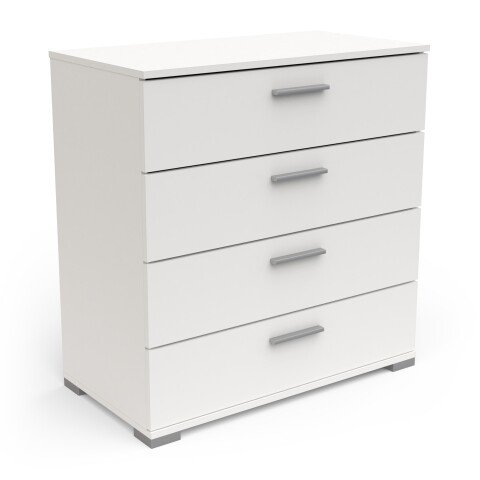 Schubkastenkommode >IZZY< in Matt weiß - 79,7x85,1x419cm (BxHxT)