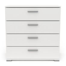Schubkastenkommode >IZZY< in Matt weiß - 79,7x85,1x419cm (BxHxT)