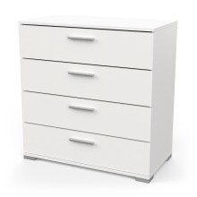 Schubkastenkommode >IZZY< in Matt weiß - 79,7x85,1x419cm (BxHxT)