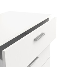 Schubkastenkommode >IZZY< in Matt weiß - 79,7x85,1x419cm (BxHxT)